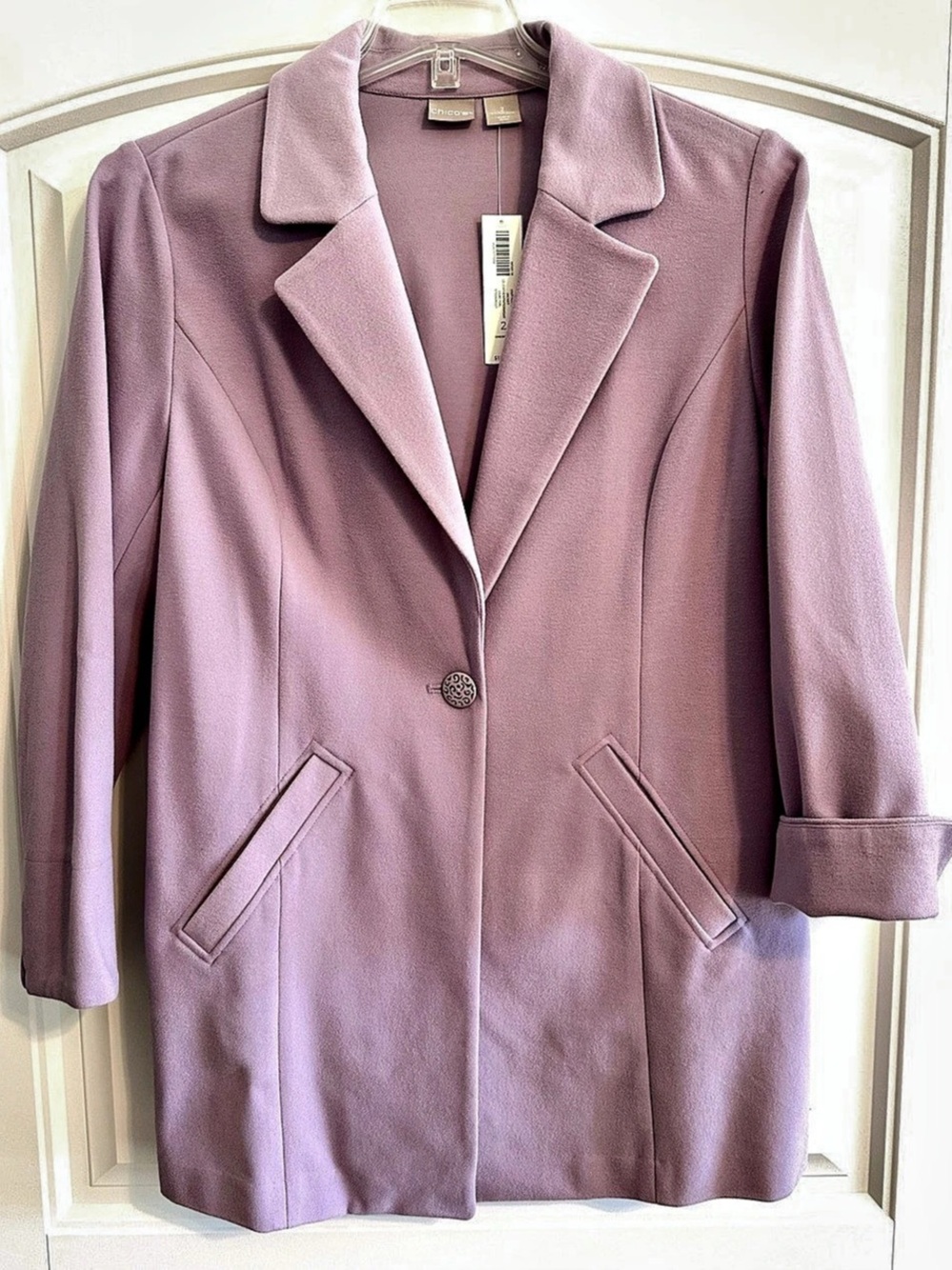 Chico's Lilac Blazer Jacket Size 2 NWT Purple Size 2 NWT